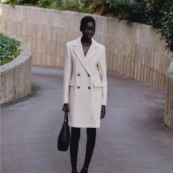 Mango Jackets & Blazers - Mango wool double breasted jacket